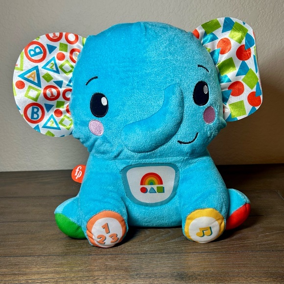 ✨Fisher-Price Lights & Learning Elephant Plush | Baby Toy 6M+ ✨ - Picture 1 of 6